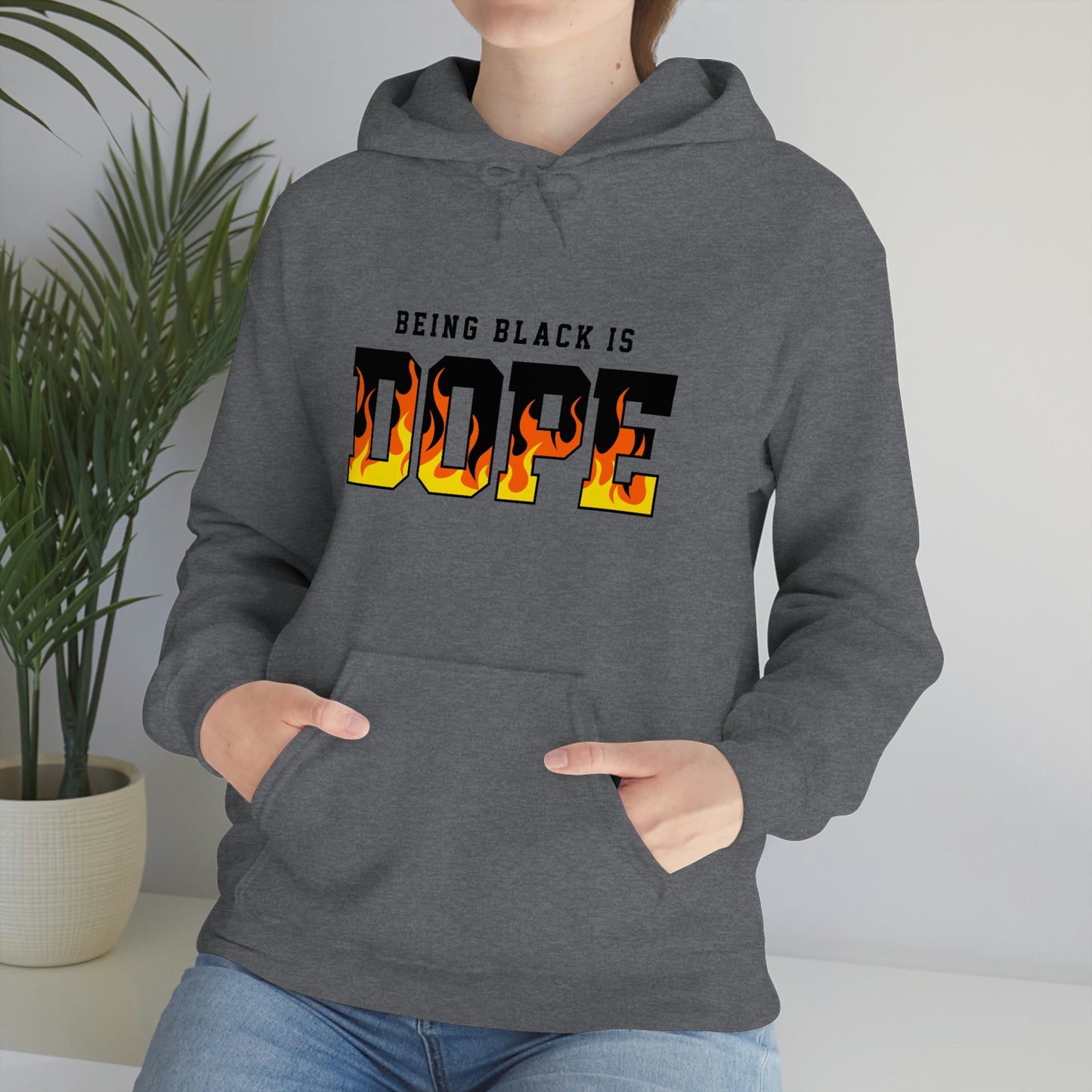 Being Black is Dope- Unisex Heavy Blend Hooded Sweatshirt