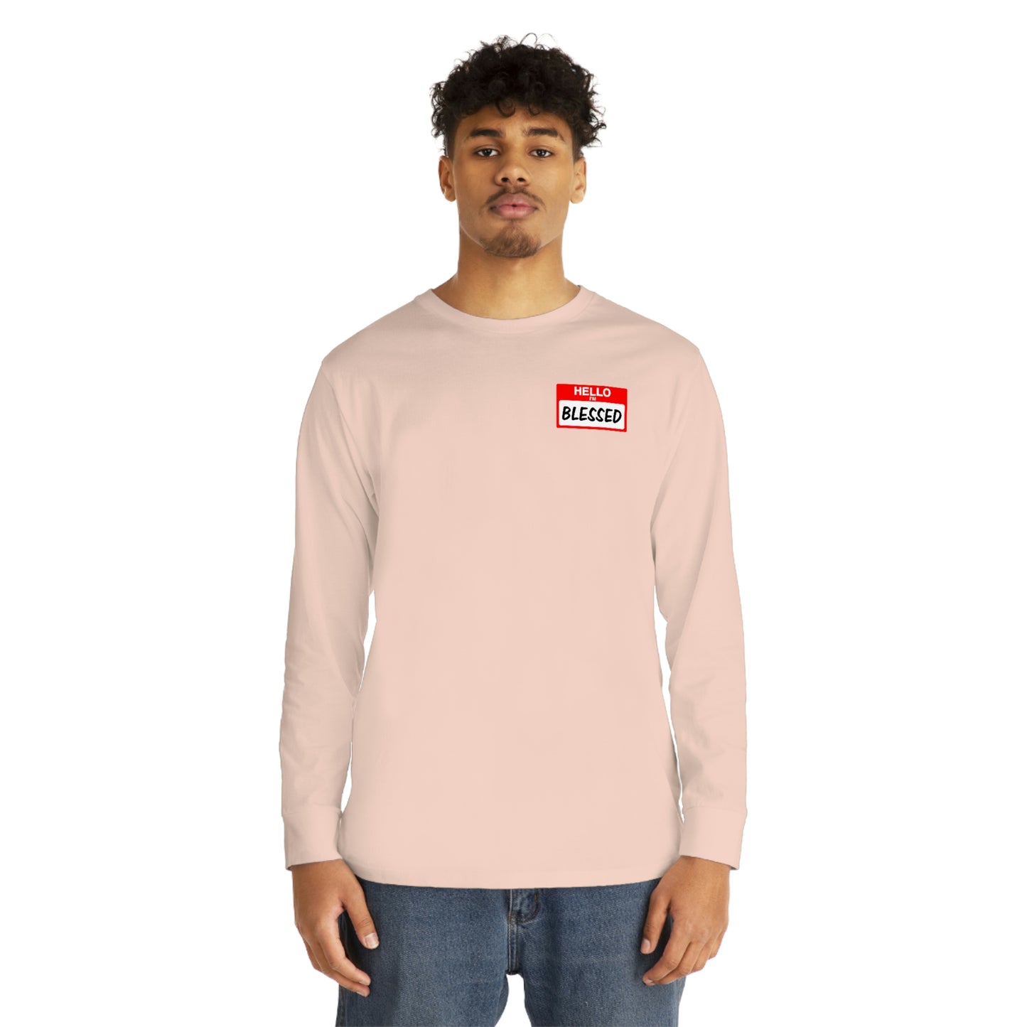 Hello I'm Blessed-Long Sleeve Crewneck Tee