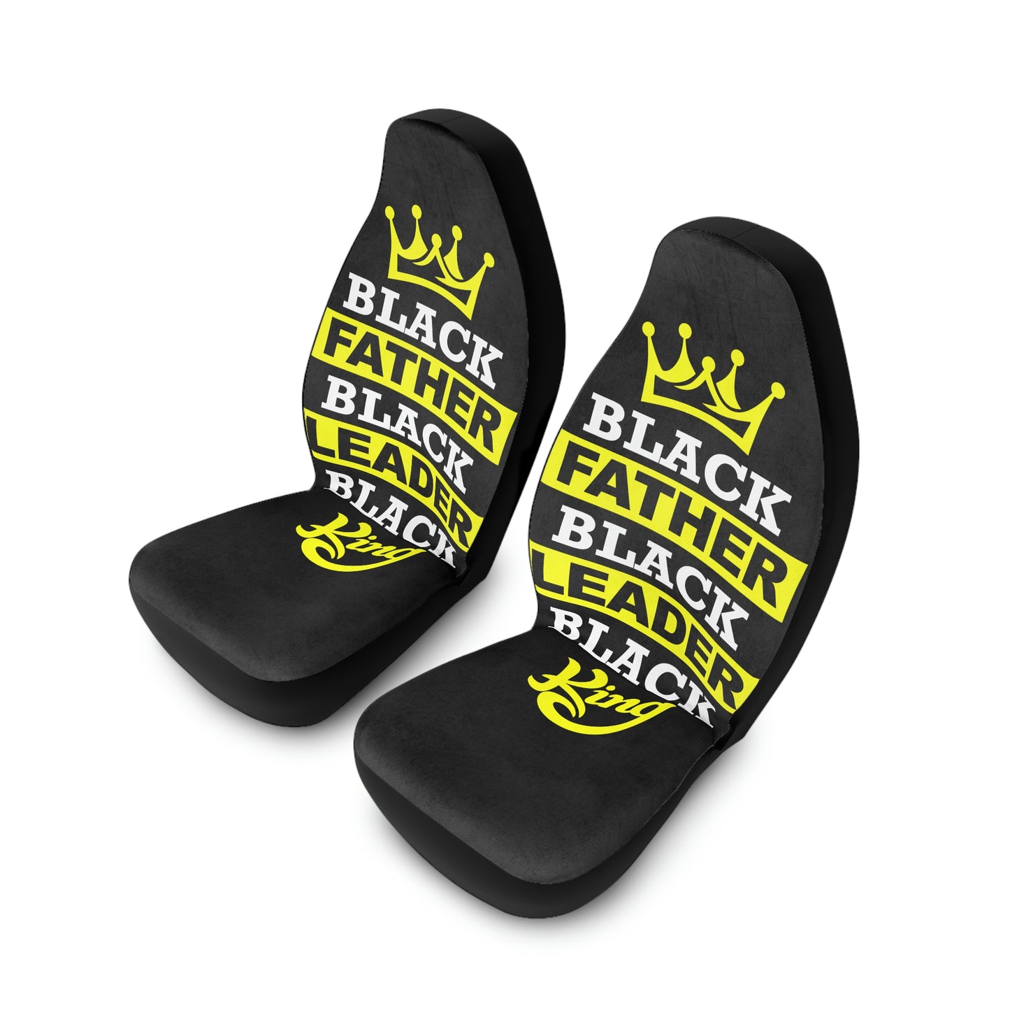 Black King- Polyester Car Seat Covers