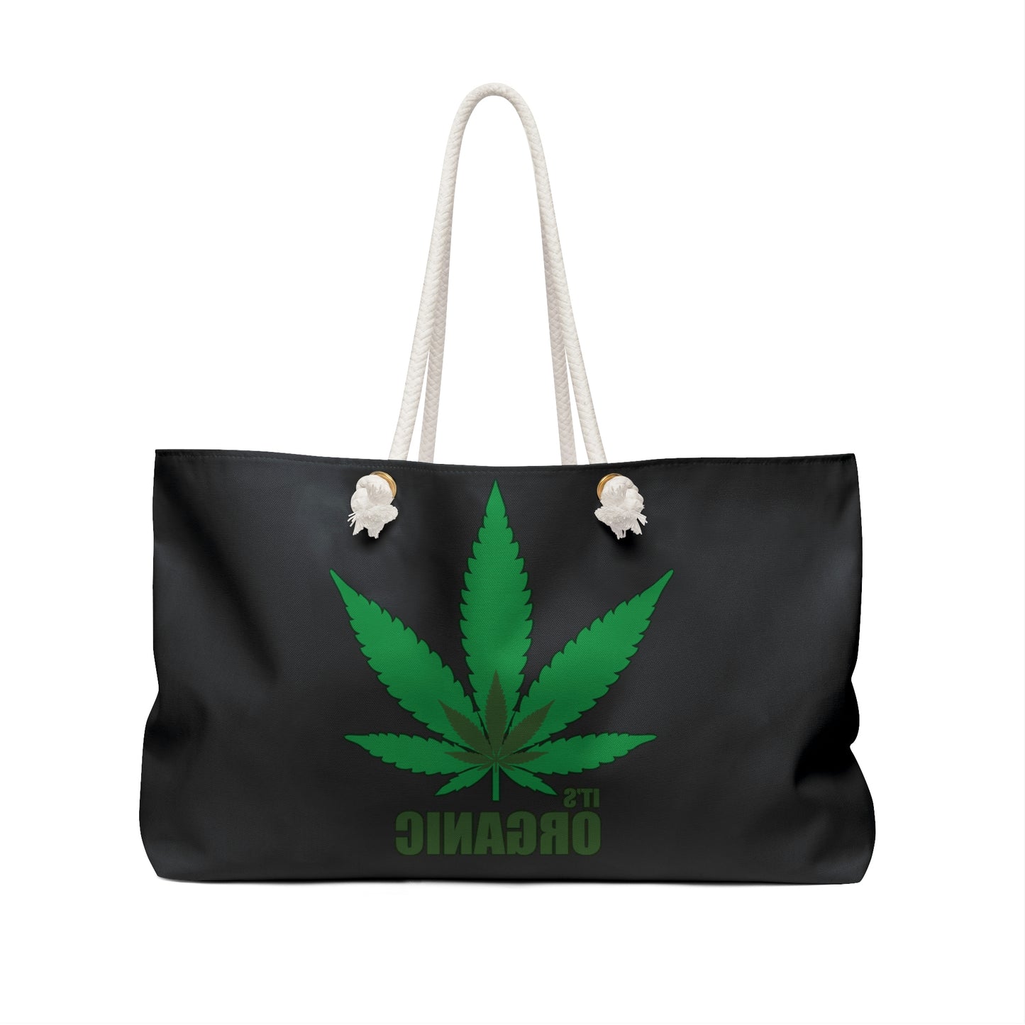 It's organic- Black-Weekender Bag