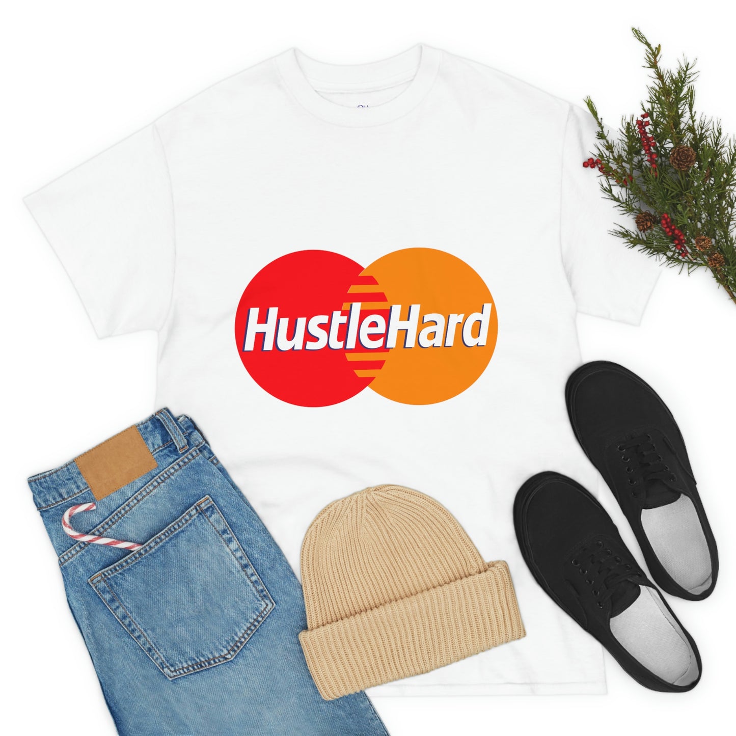 Hustle Hard -Unisex Heavy Cotton Tee