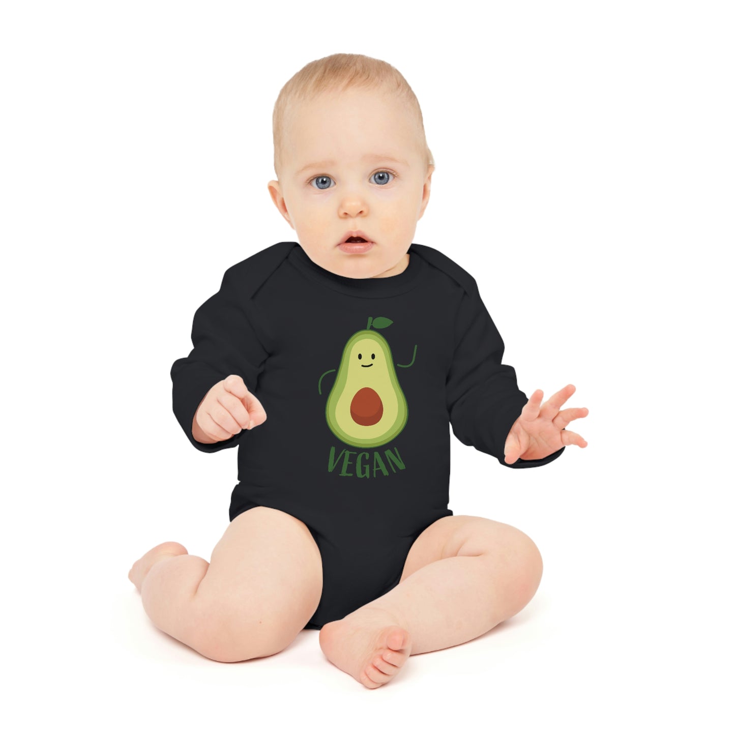 Vegan-Baby Long-Sleeve Organic Bodysuit