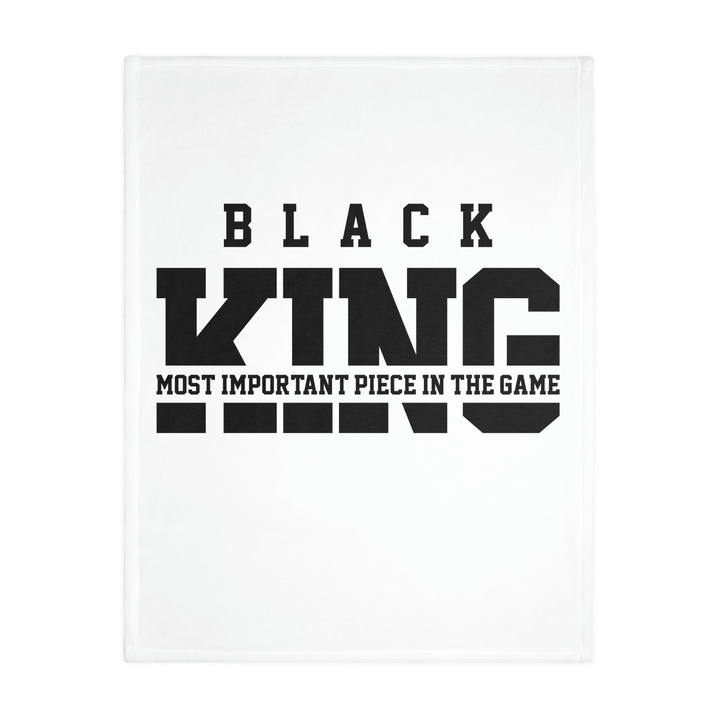 Black Kings-Velveteen Minky Blanket (Two-sided print)