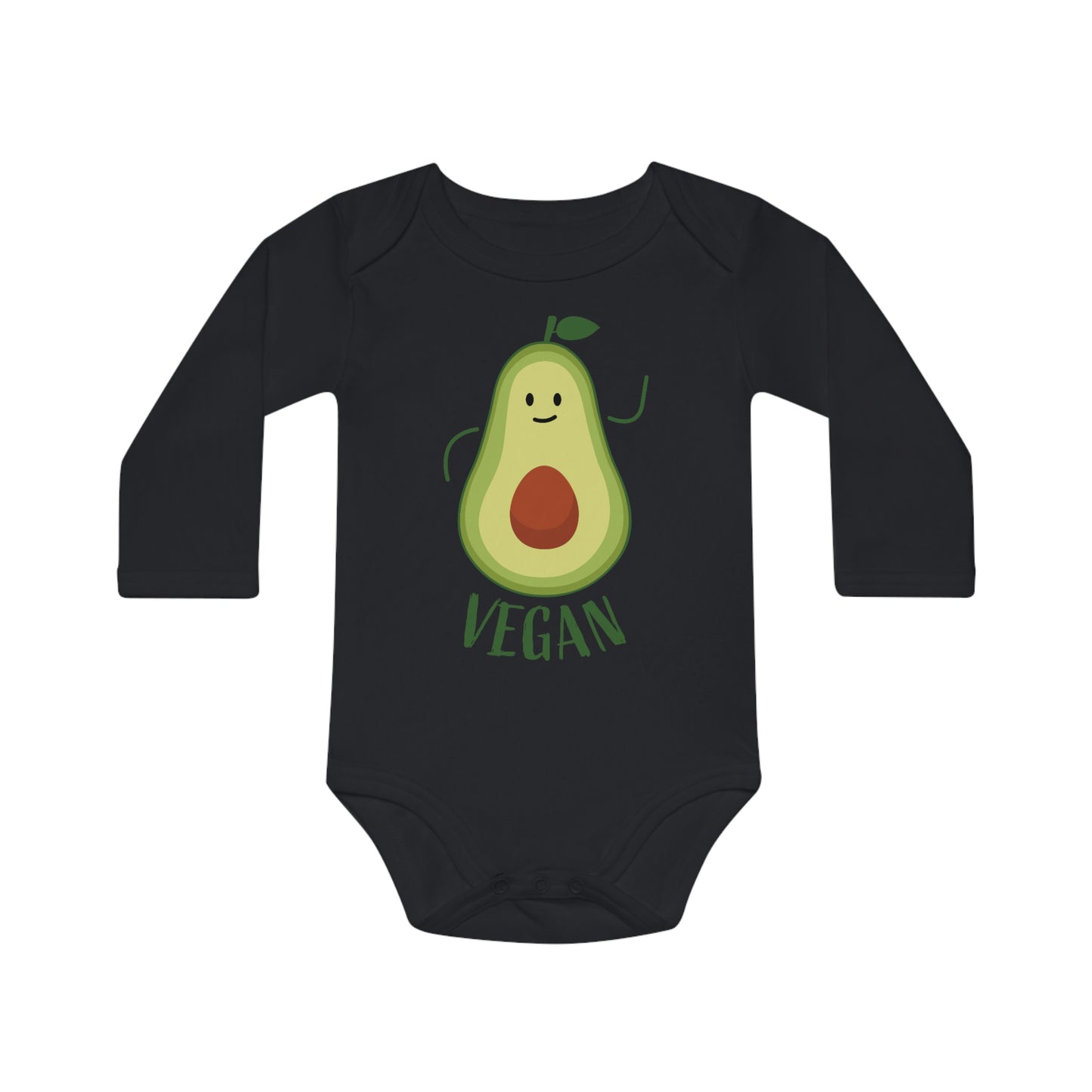 Vegan-Baby Long-Sleeve Organic Bodysuit