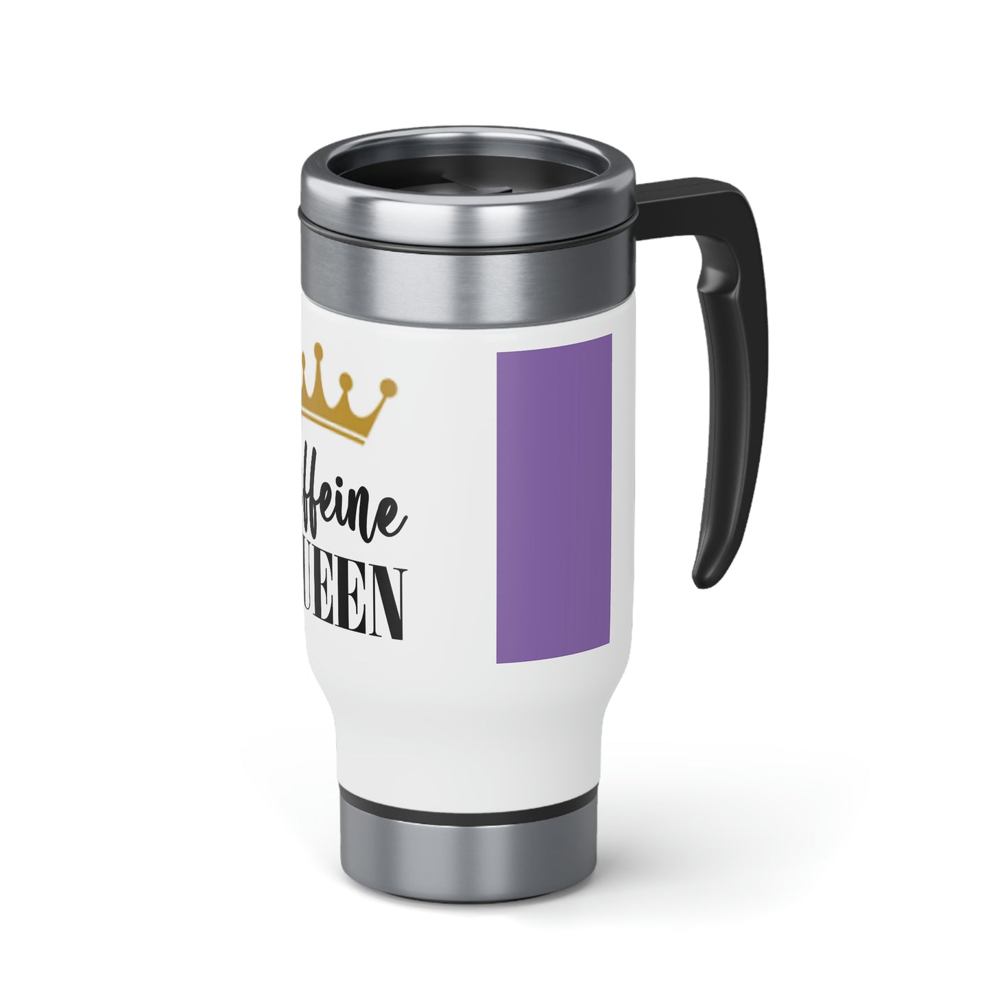 Caffeine Stainless Steel Travel Mug with Handle, 14oz