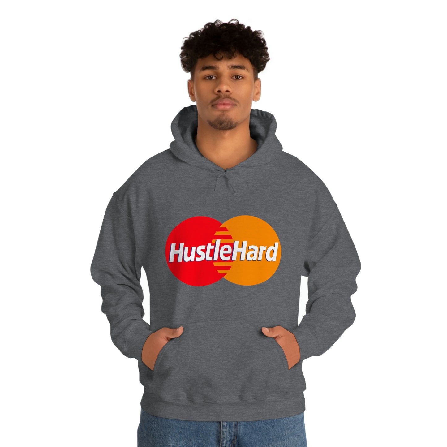 Hustle Hard- Unisex Heavy Blend Hooded Sweatshirt