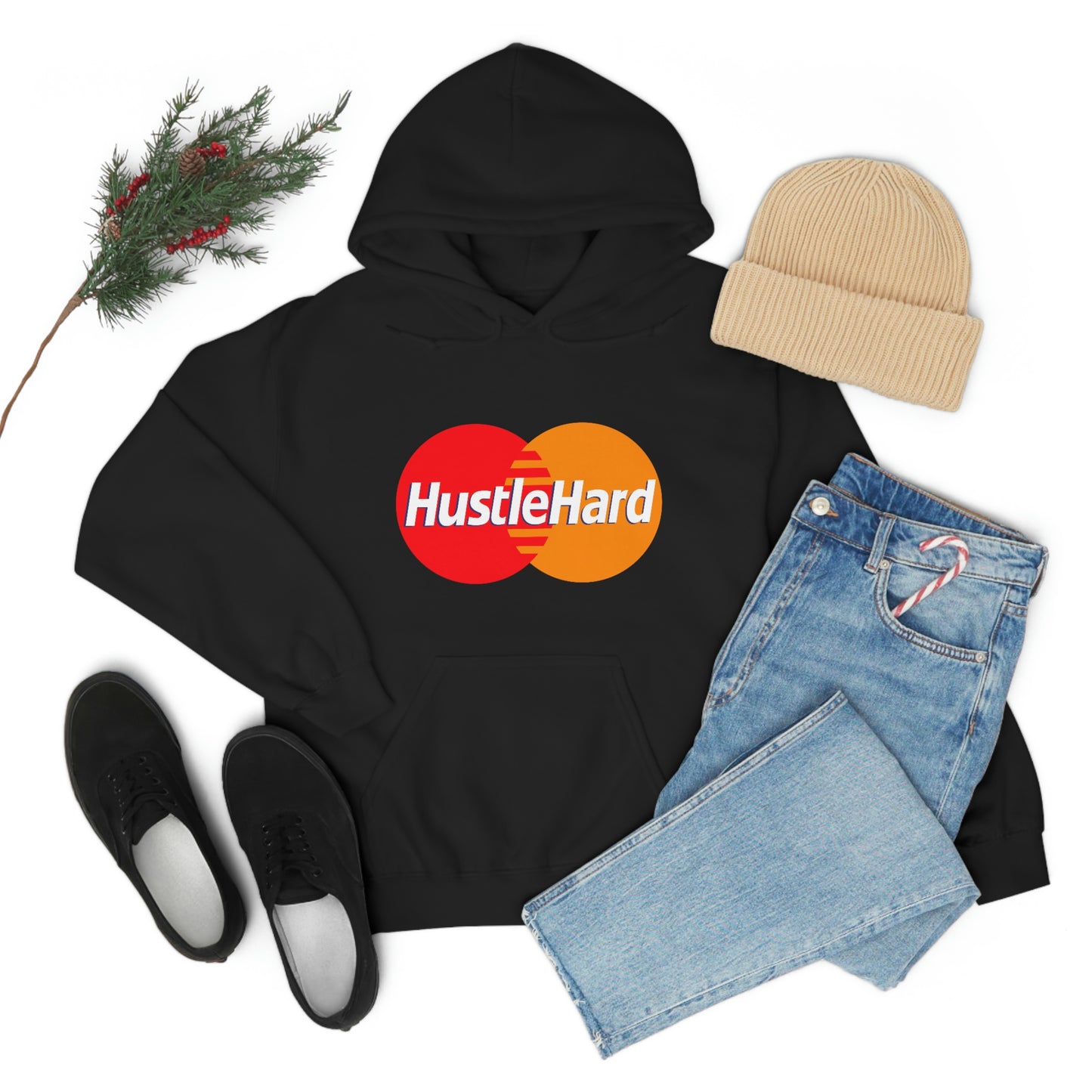 Hustle Hard- Unisex Heavy Blend Hooded Sweatshirt