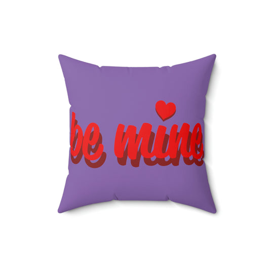 Be Mine Cat-Spun Polyester Square Pillow