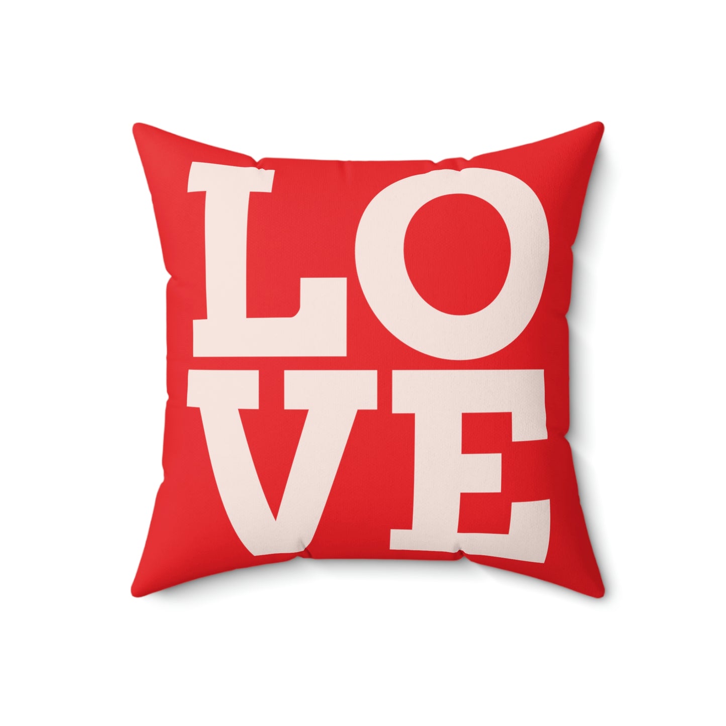 Love Heart- Spun Polyester Square Pillow