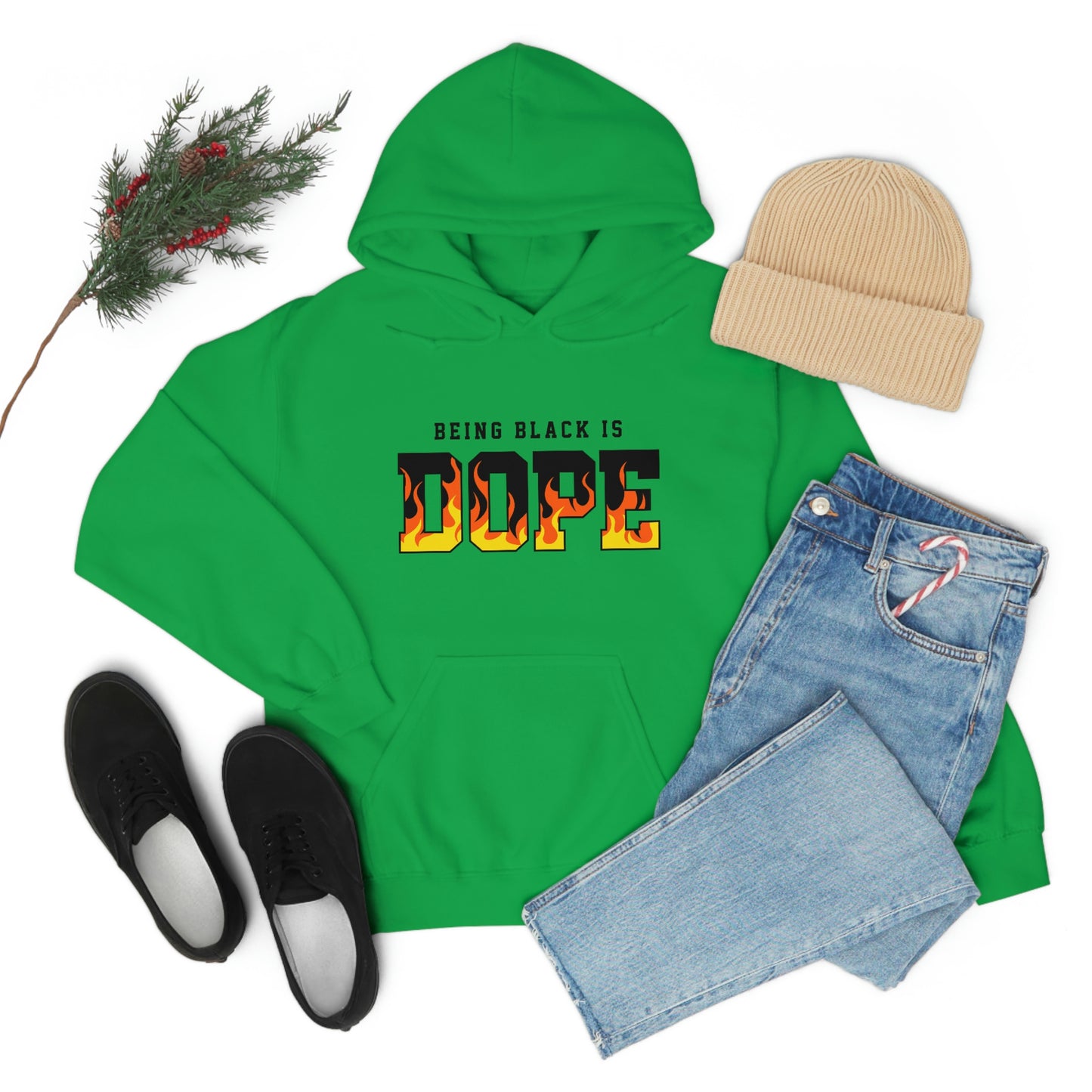 Being Black is Dope- Unisex Heavy Blend Hooded Sweatshirt