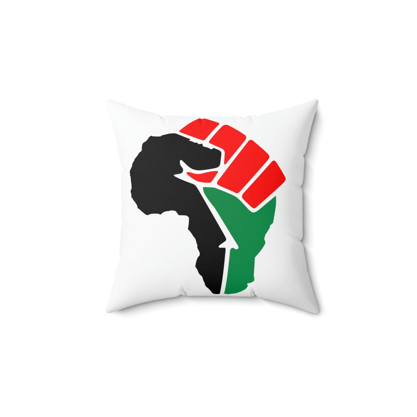 African Fist-Spun Polyester Square Pillow