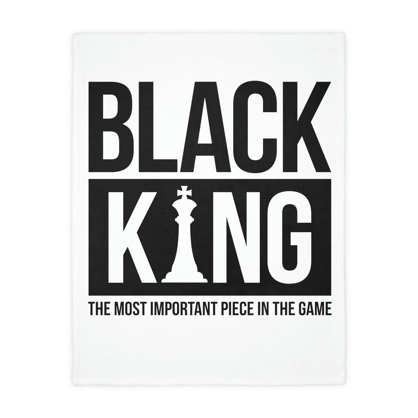 Black Kings-Velveteen Minky Blanket (Two-sided print)