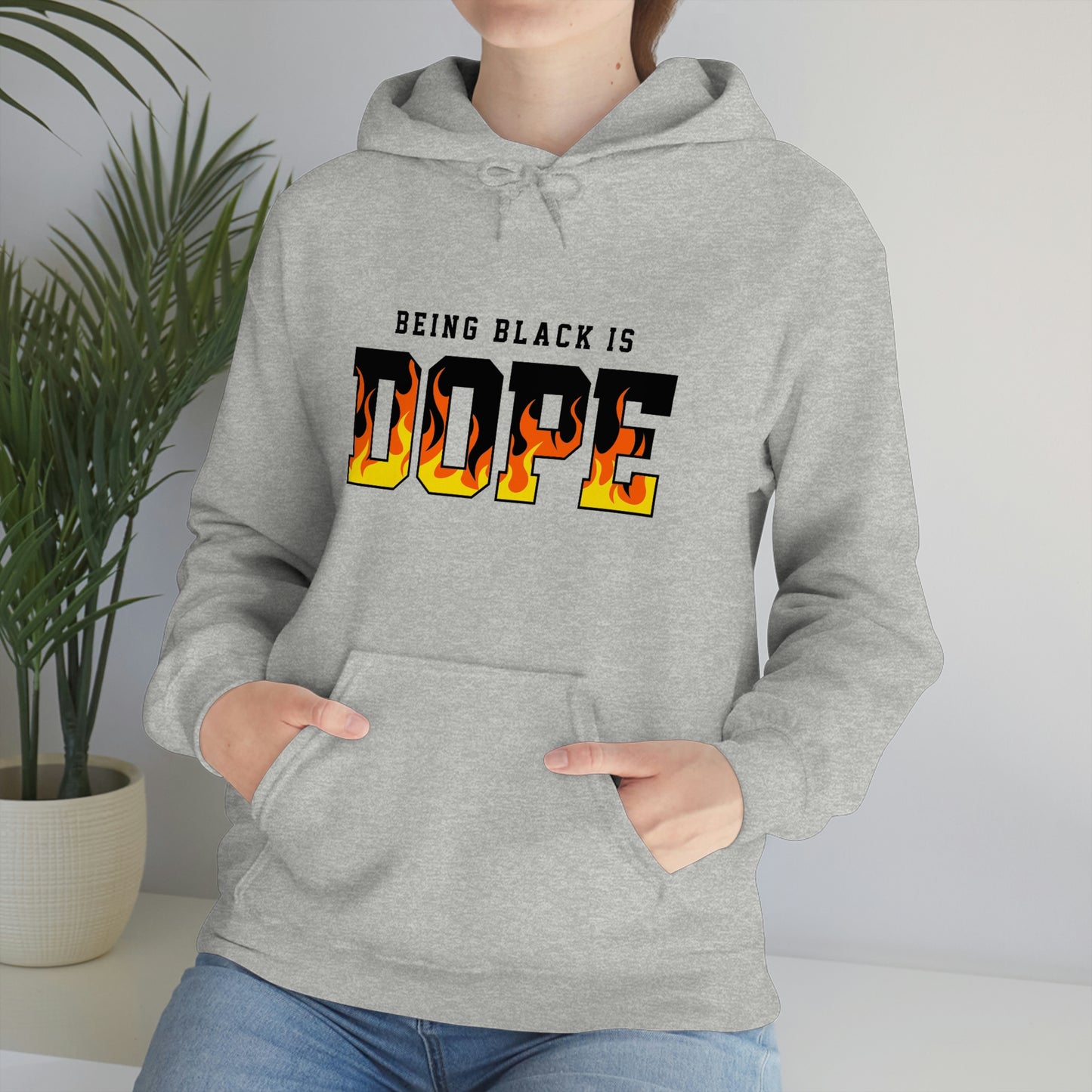 Being Black is Dope- Unisex Heavy Blend Hooded Sweatshirt