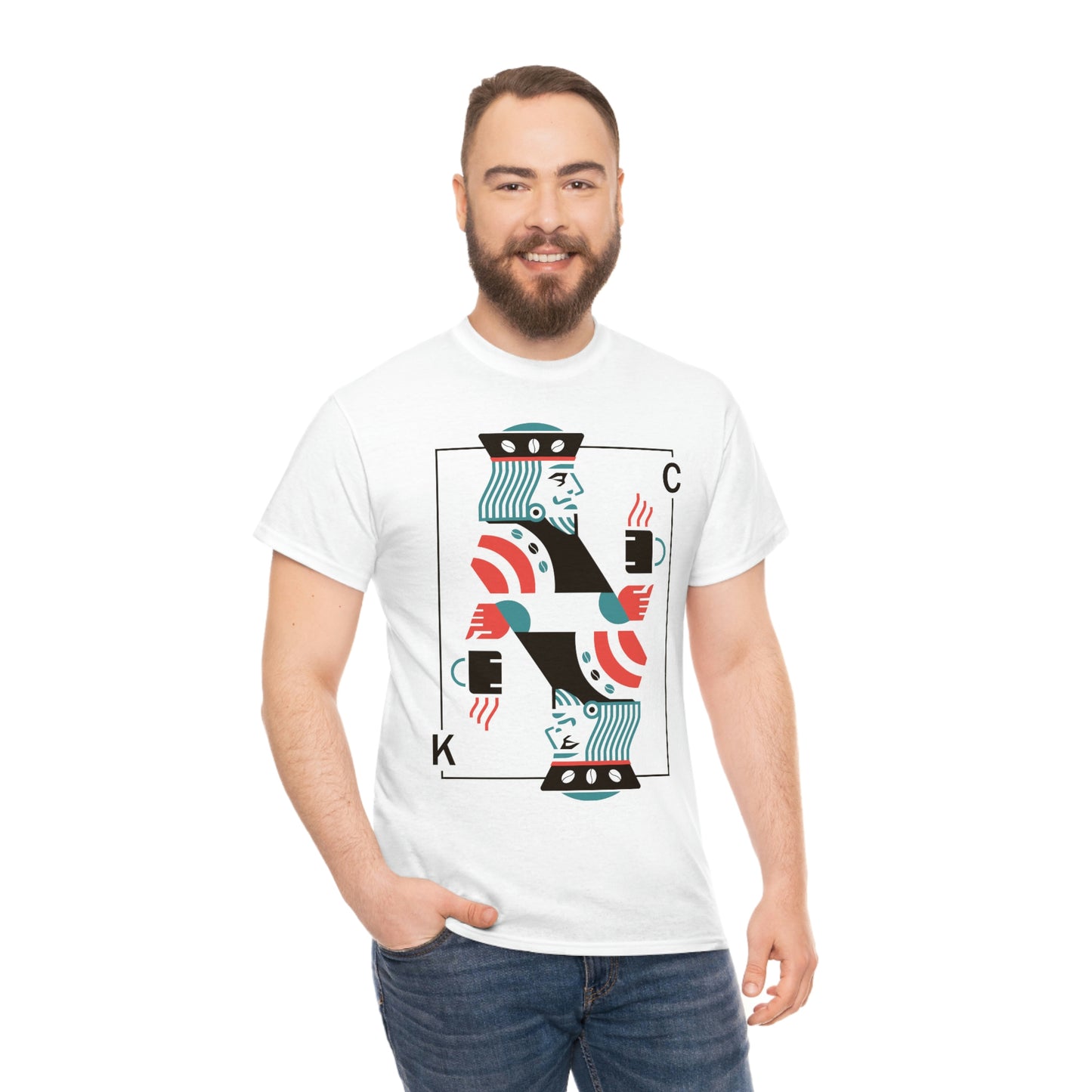 King of Hearts-Unisex Heavy Cotton Tee