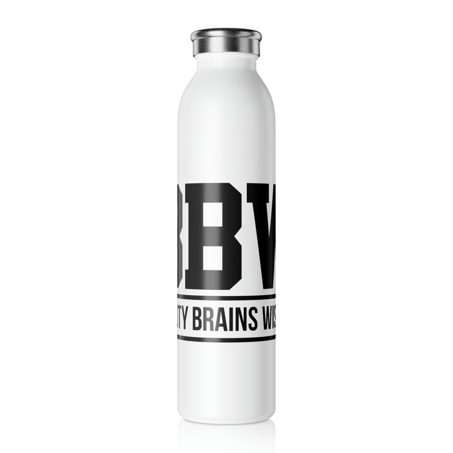 Beauty Brains Wisdom- BBW-Slim Water Bottle