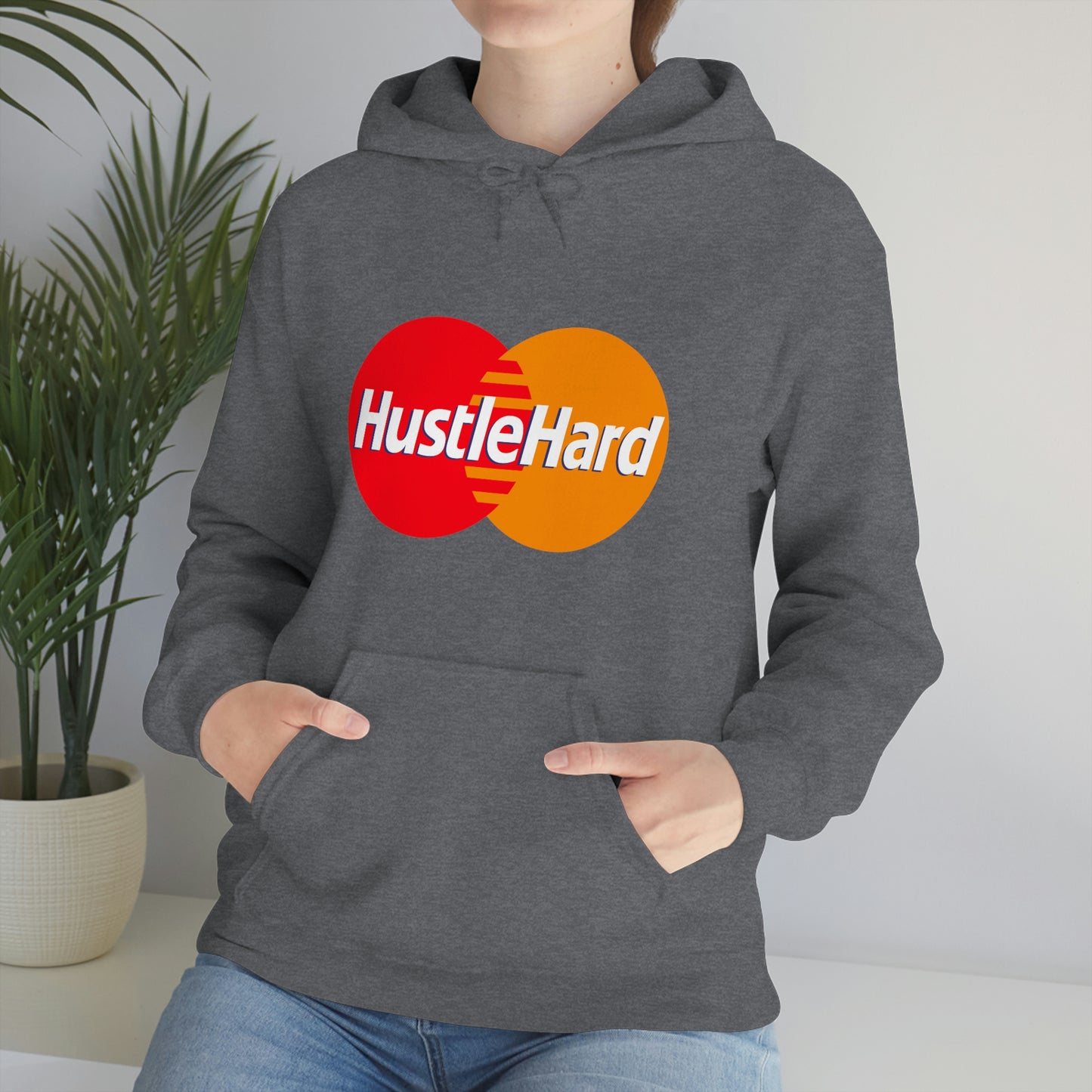 Hustle Hard- Unisex Heavy Blend Hooded Sweatshirt