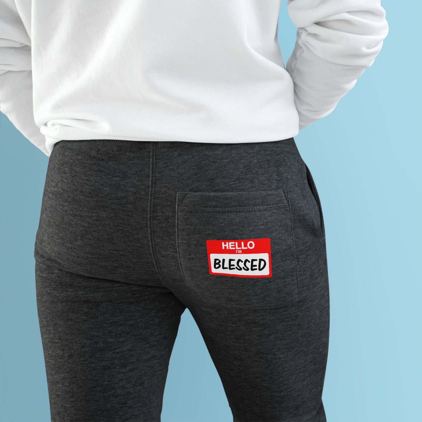 Hello I'm Blessed-Premium Fleece Joggers