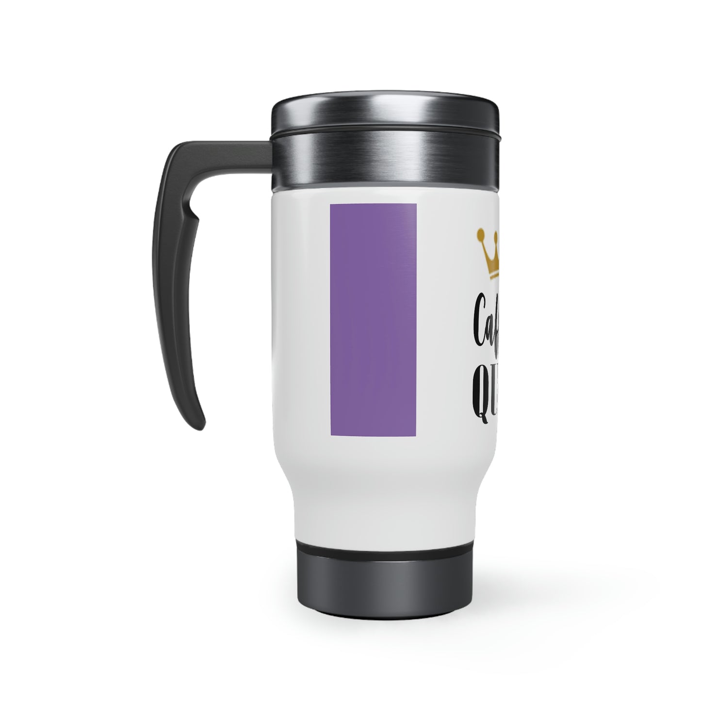 Caffeine Stainless Steel Travel Mug with Handle, 14oz