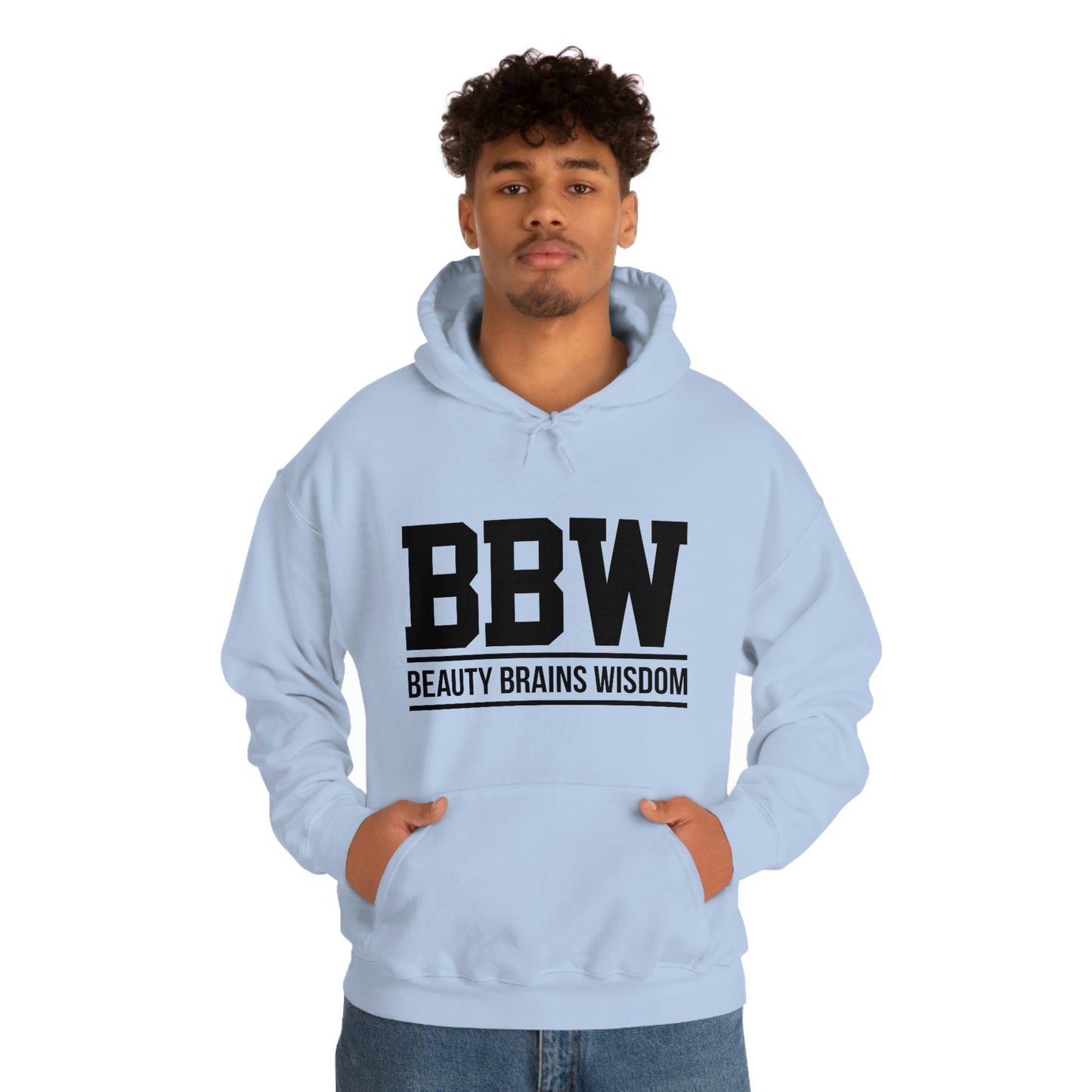 BBW- Brains Beauty Wisdom-Ladies -Heavy Blend Hooded Sweatshirt