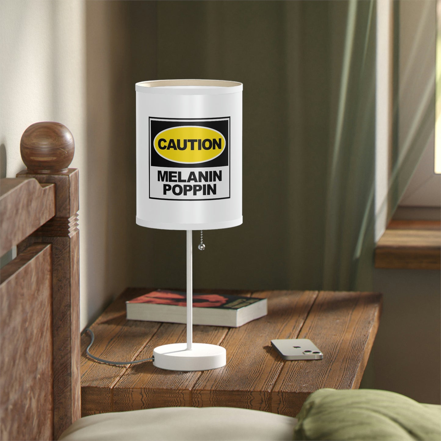 Melanin Caution-Lamp on a Stand, US|CA plug