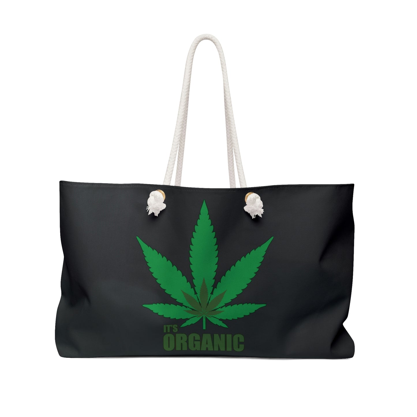 It's organic- Black-Weekender Bag