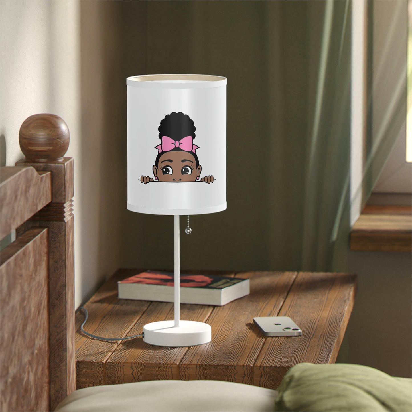 Girl Peek-A-Boo -Lamp on a Stand, US|CA plug