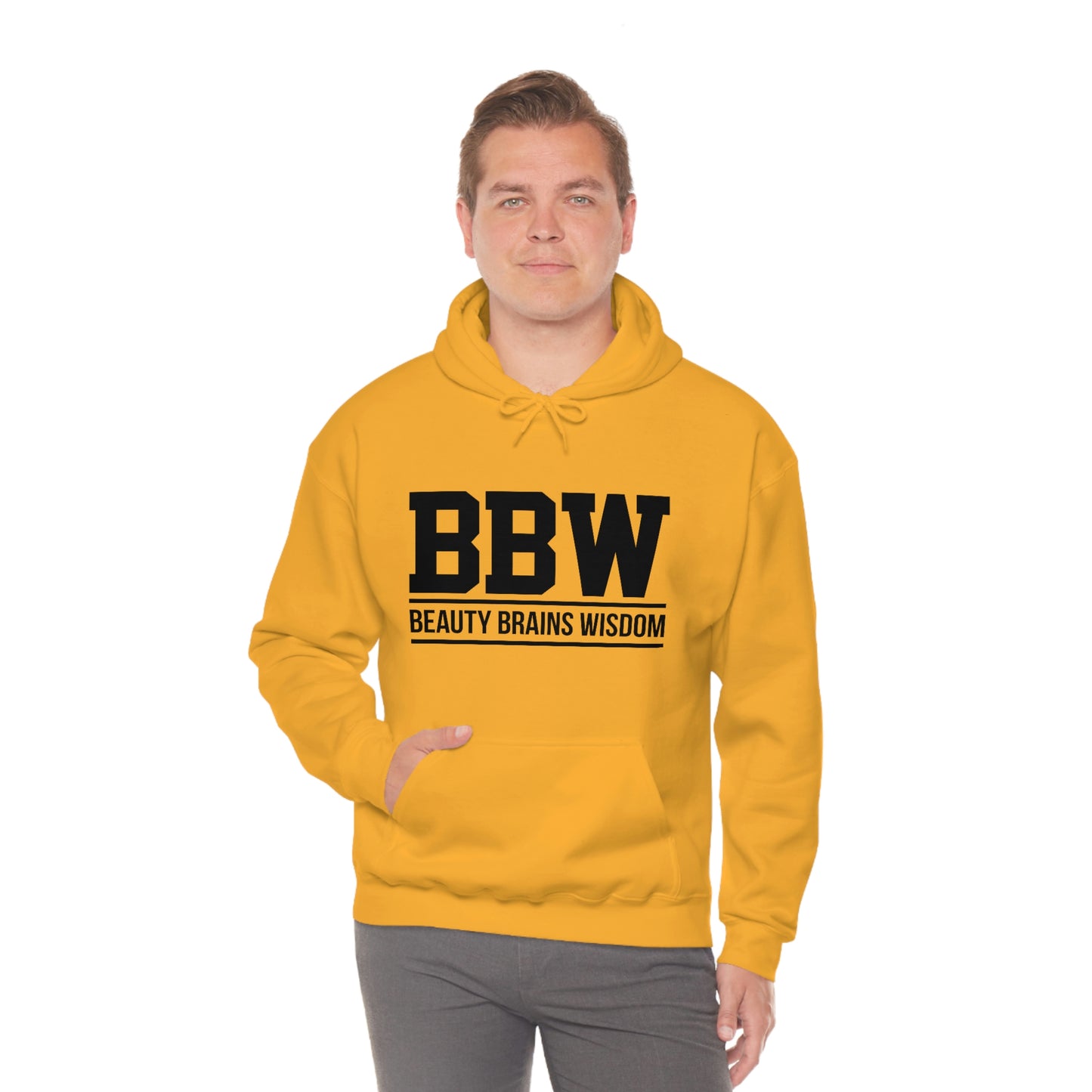 BBW- Brains Beauty Wisdom-Ladies -Heavy Blend Hooded Sweatshirt