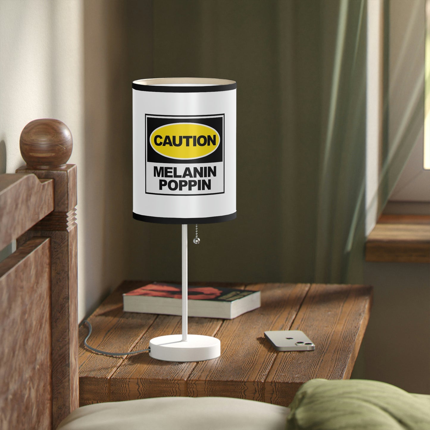 Melanin Caution-Lamp on a Stand, US|CA plug