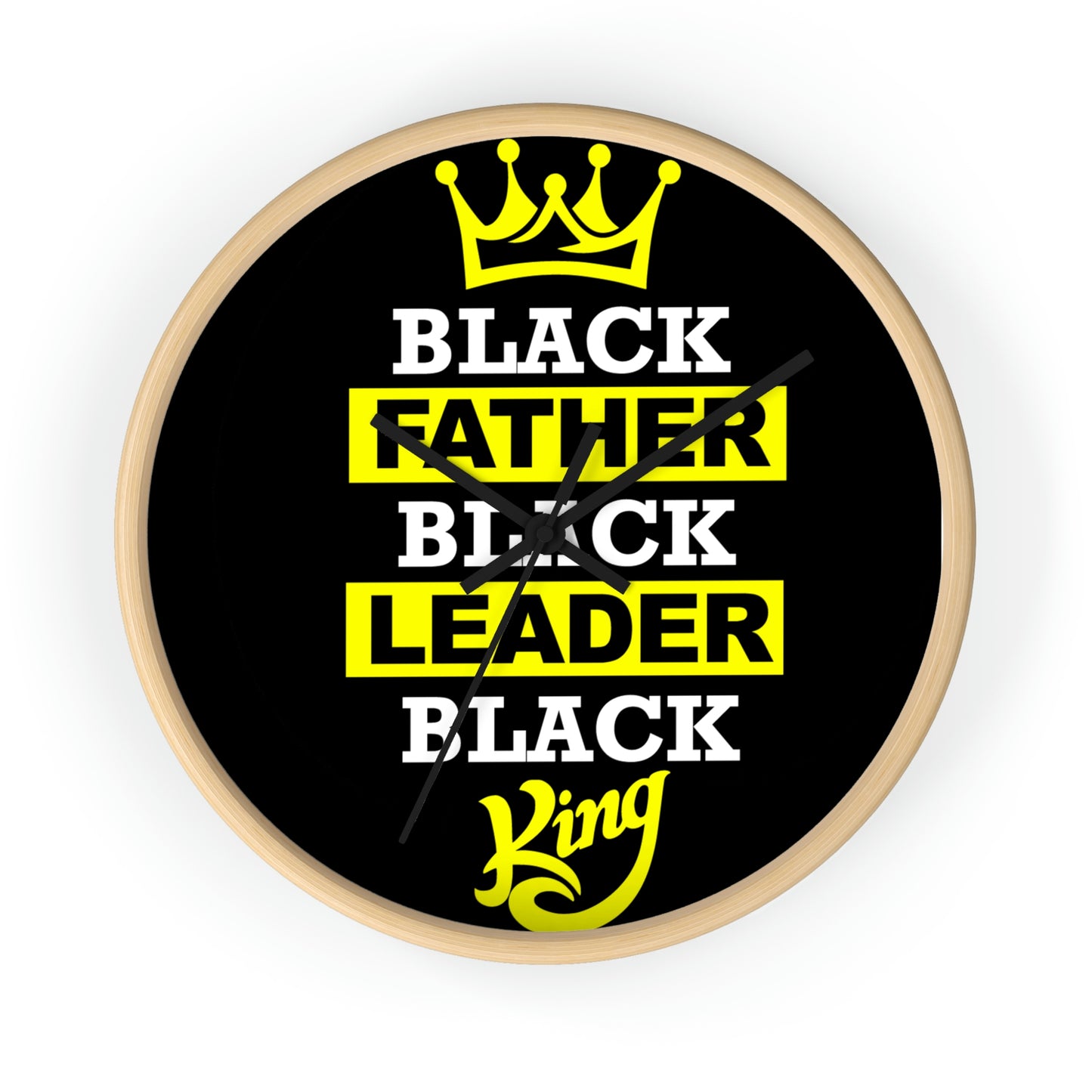 Black Fathers Wall clock