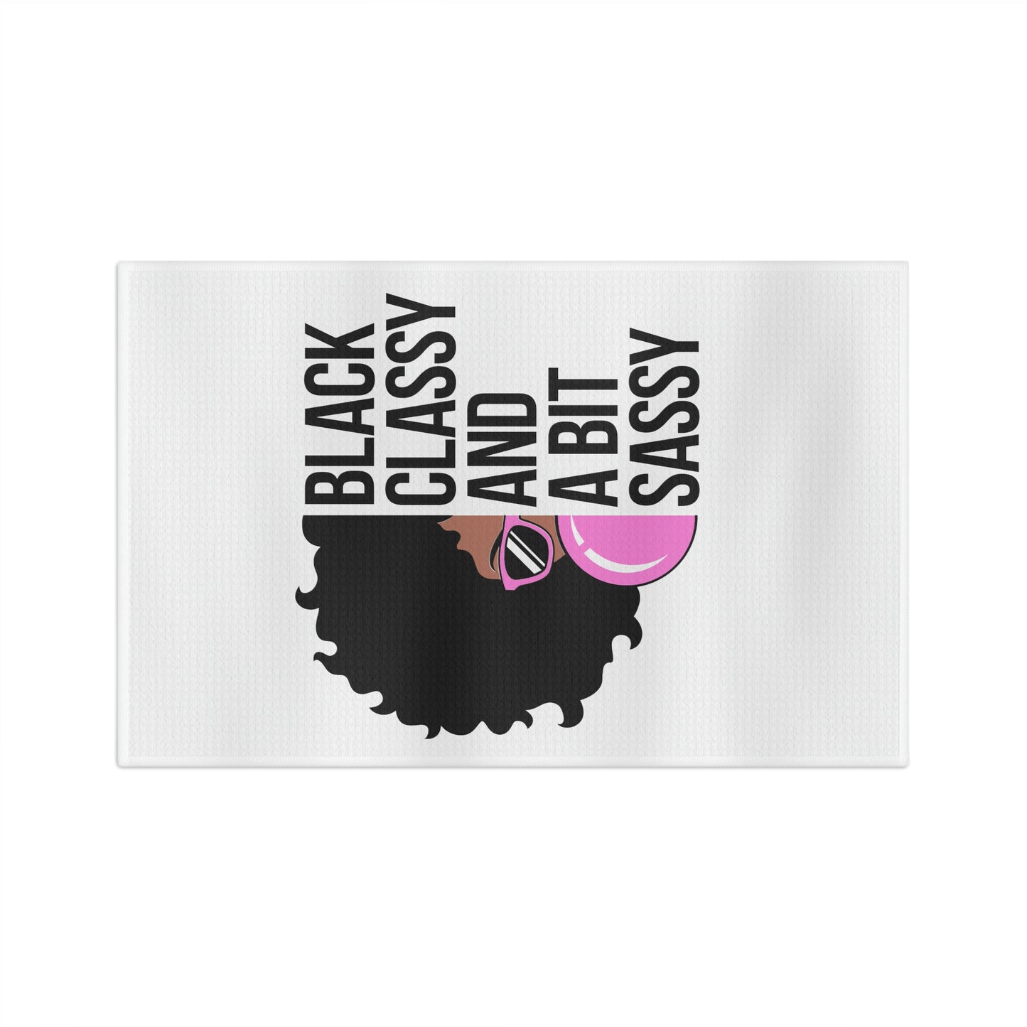 Black Sassy Classy-Soft Tea Towel