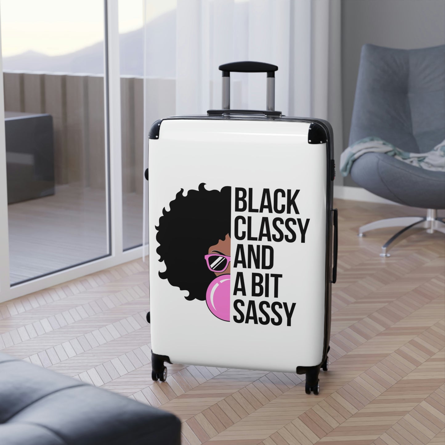 Black Classy Sassy- Suitcases