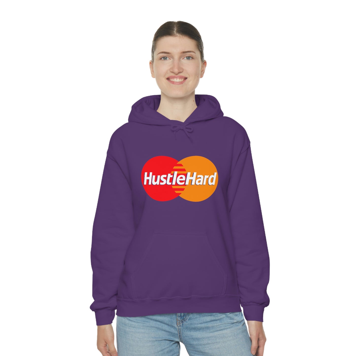 Hustle Hard- Unisex Heavy Blend Hooded Sweatshirt