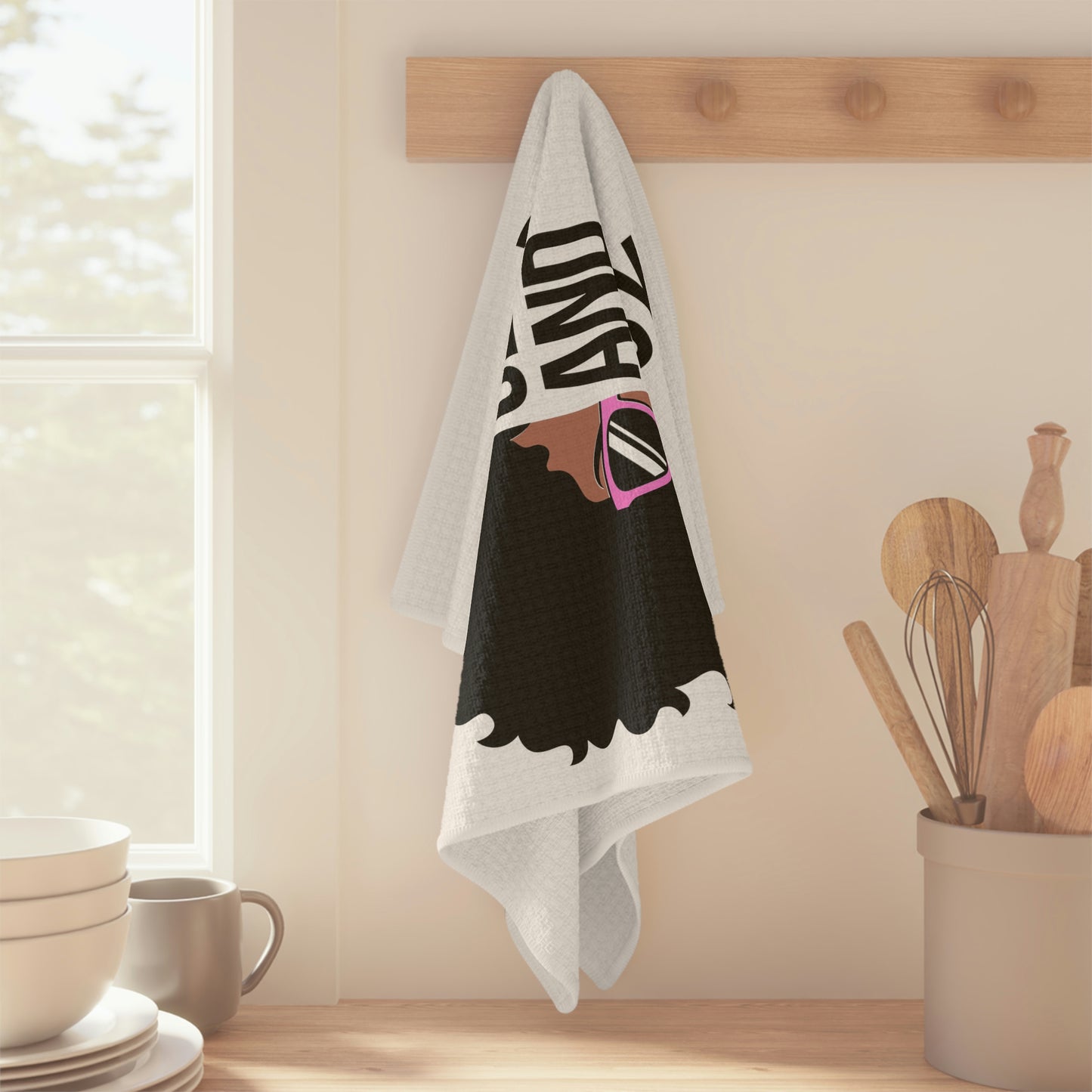 Black Sassy Classy-Soft Tea Towel