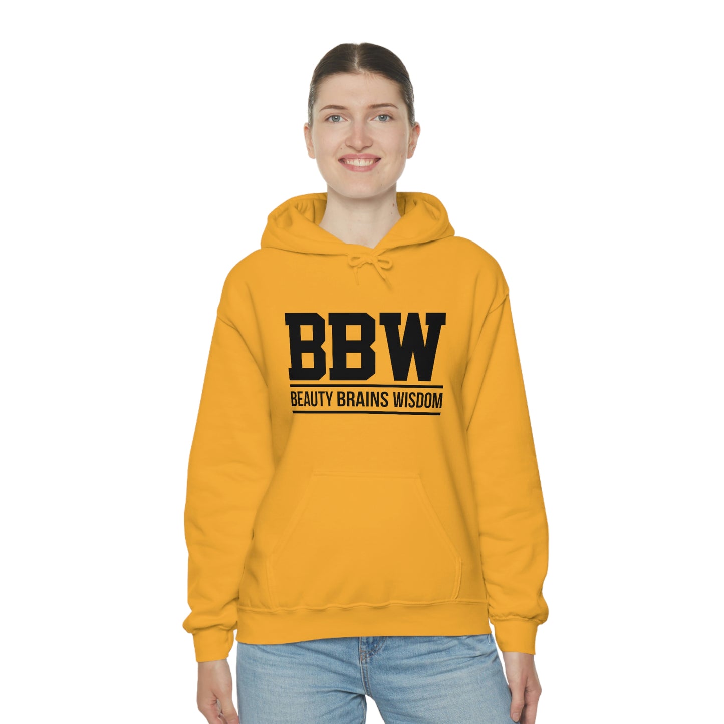 BBW- Brains Beauty Wisdom-Ladies -Heavy Blend Hooded Sweatshirt