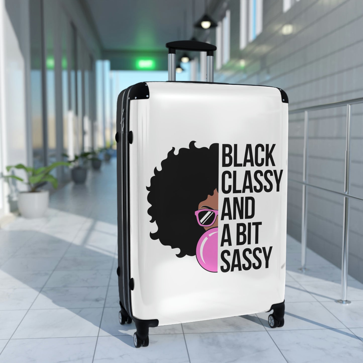 Black Classy Sassy- Suitcases