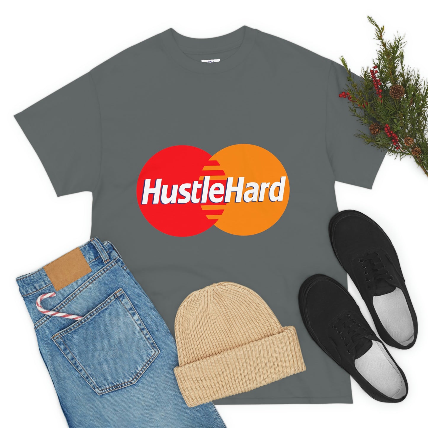 Hustle Hard -Unisex Heavy Cotton Tee