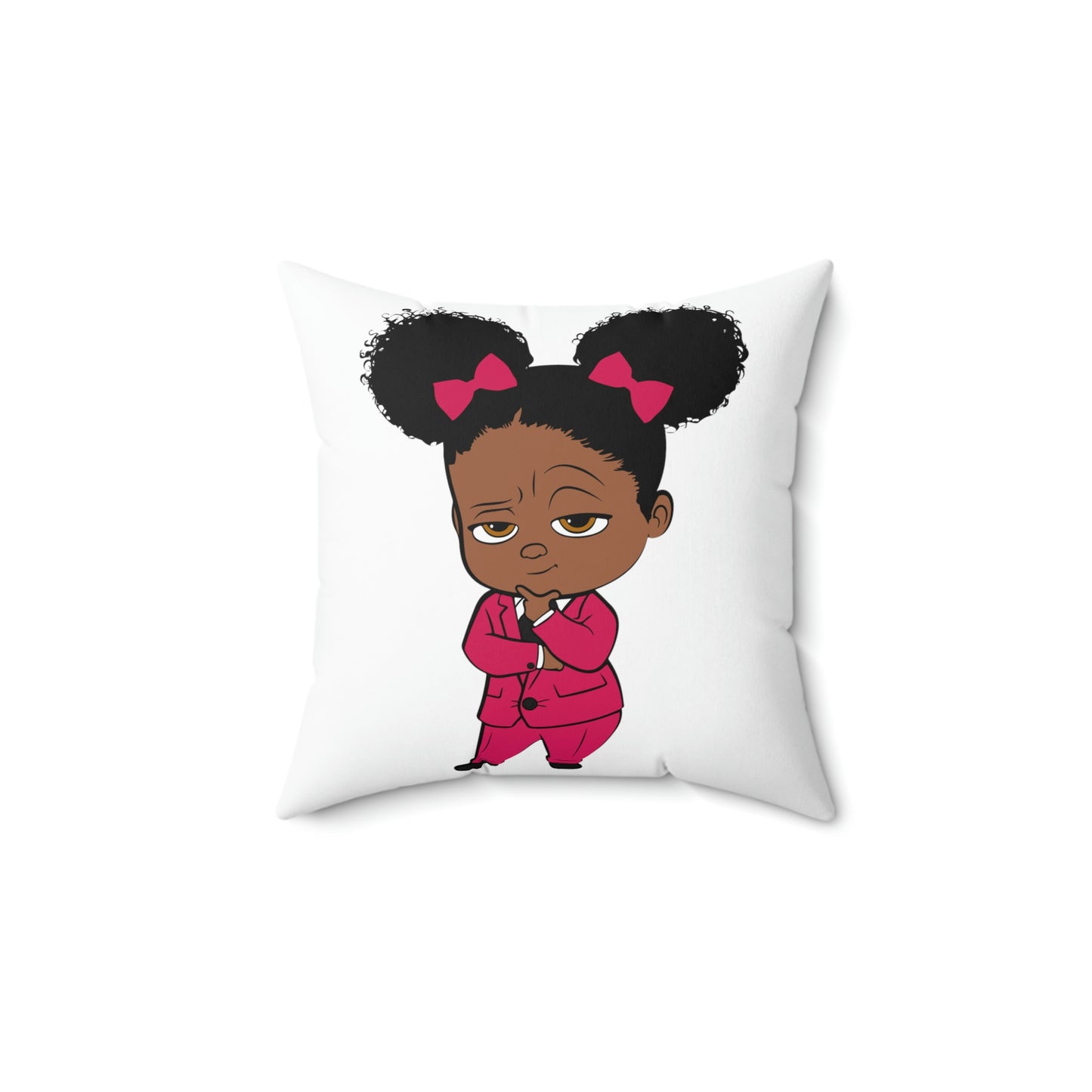 Girl Boss Baby -Spun Polyester Square Pillow