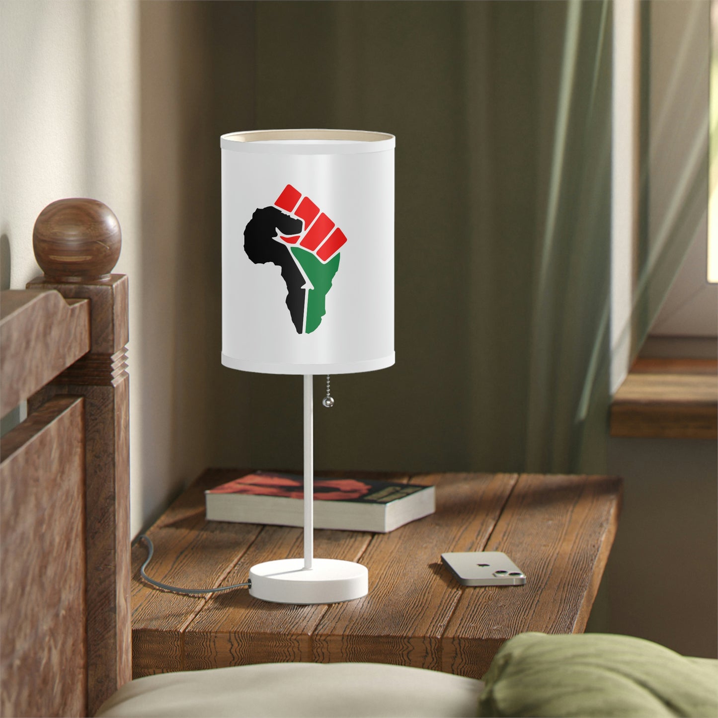 African Fist- Lamp on a Stand, US|CA plug