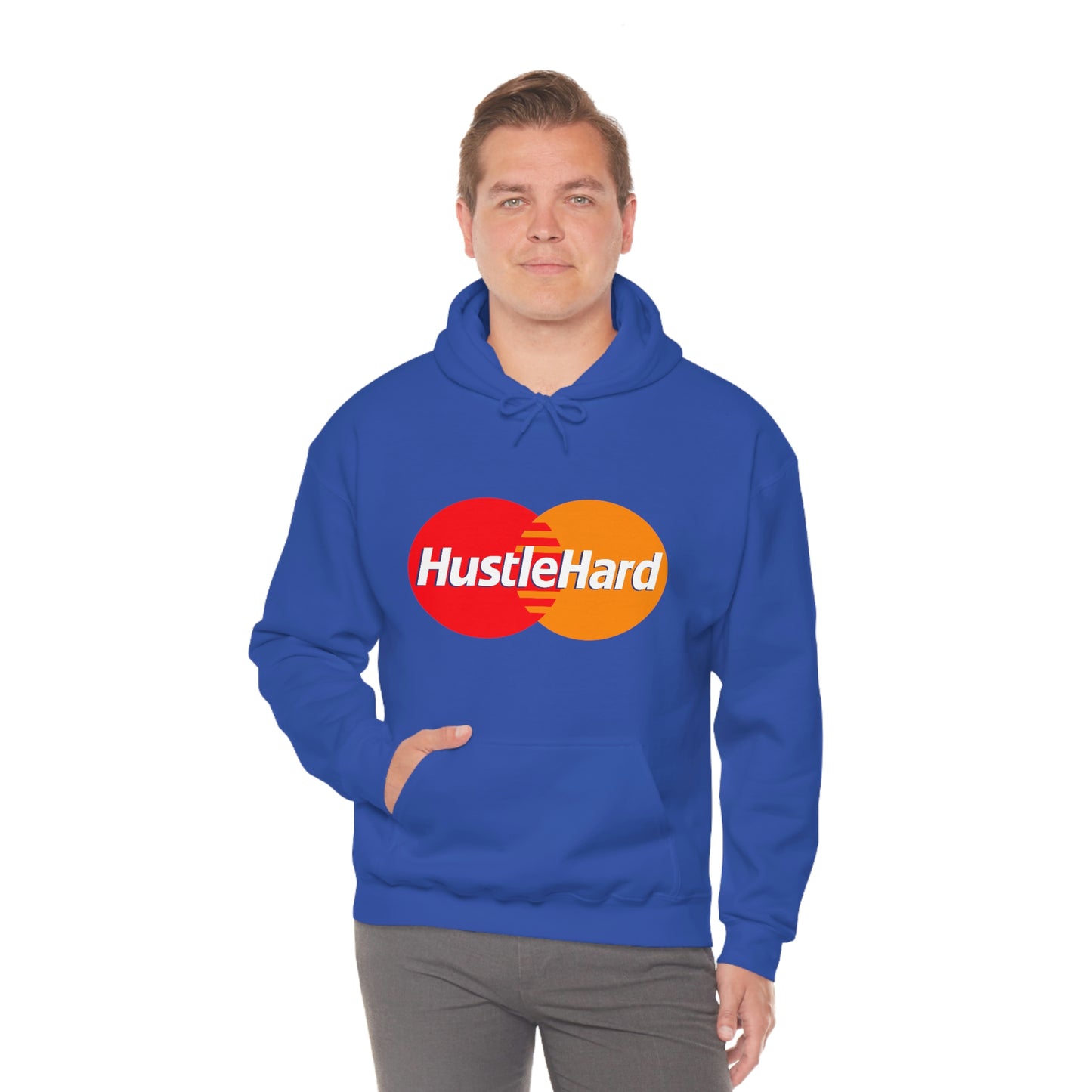 Hustle Hard- Unisex Heavy Blend Hooded Sweatshirt