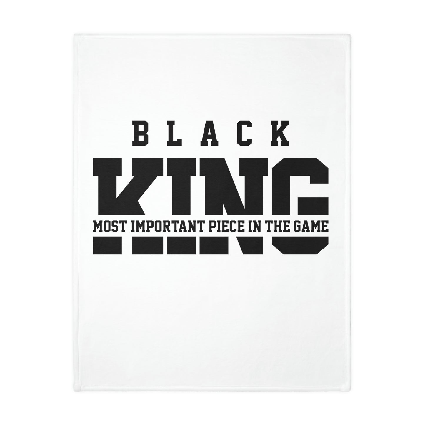 Black Kings-Velveteen Minky Blanket (Two-sided print)