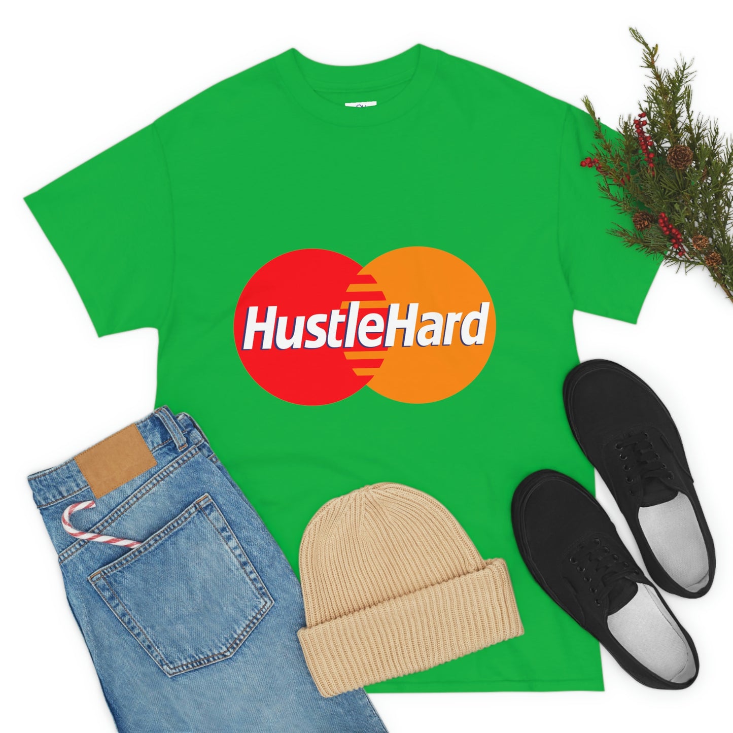 Hustle Hard -Unisex Heavy Cotton Tee