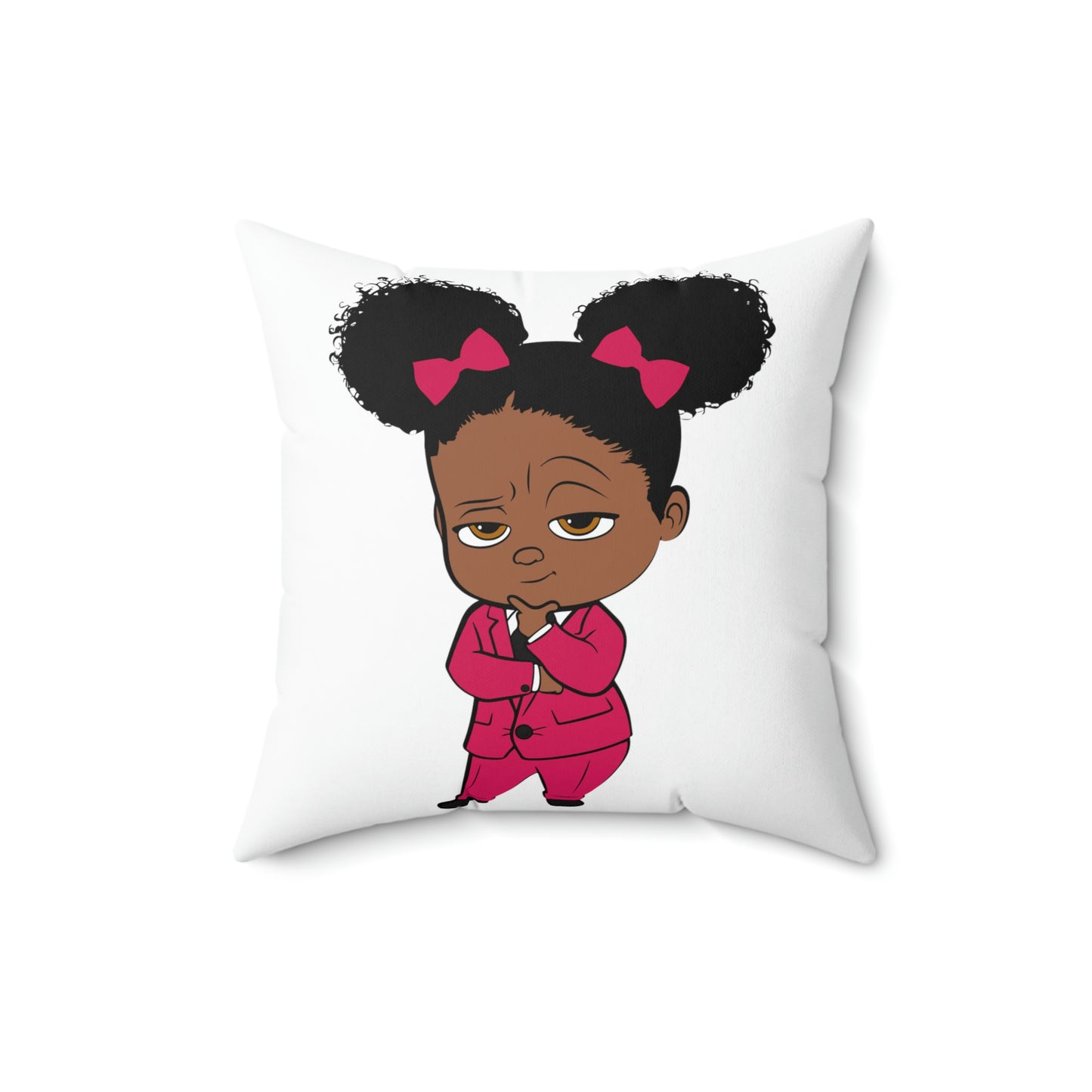 Girl Boss Baby -Spun Polyester Square Pillow