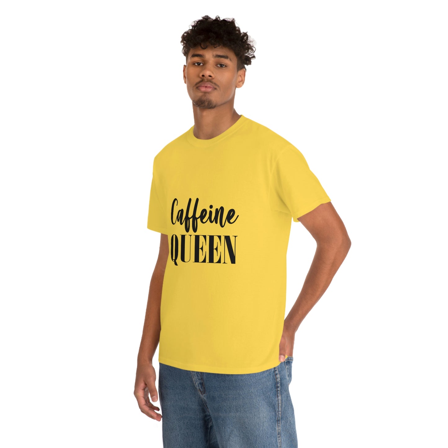 Caffeine Queen, Unisex Heavy Cotton Tee