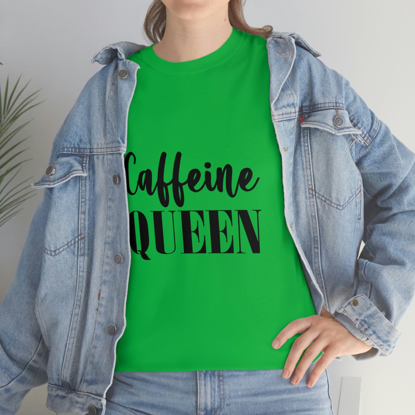 Caffeine Queen, Unisex Heavy Cotton Tee