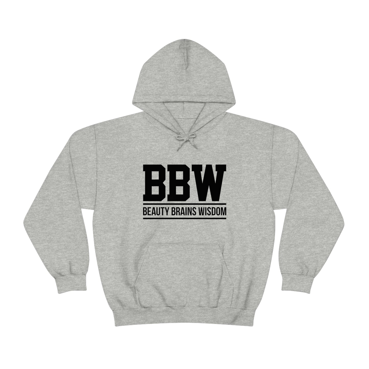 BBW- Brains Beauty Wisdom-Ladies -Heavy Blend Hooded Sweatshirt