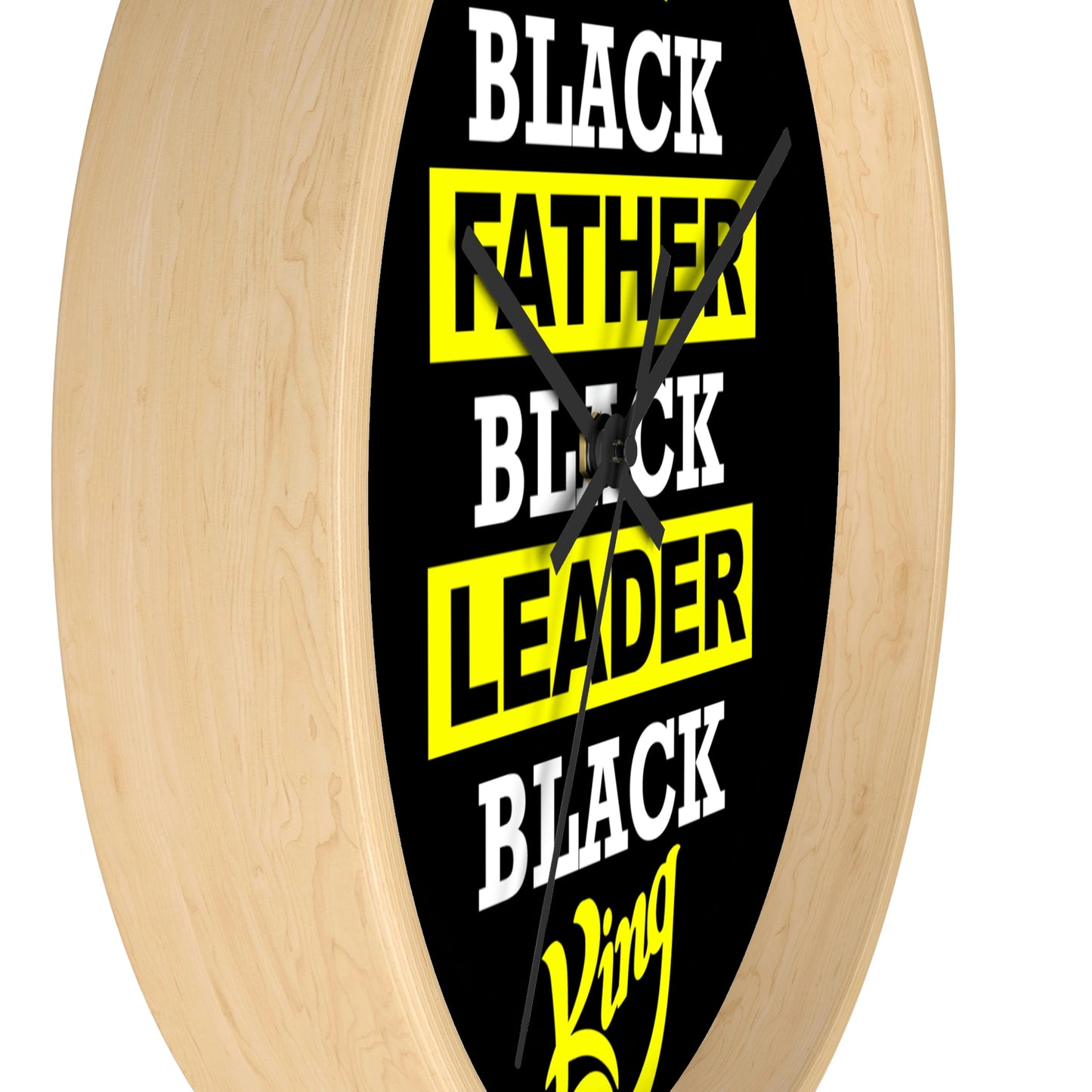 Black Fathers Wall clock