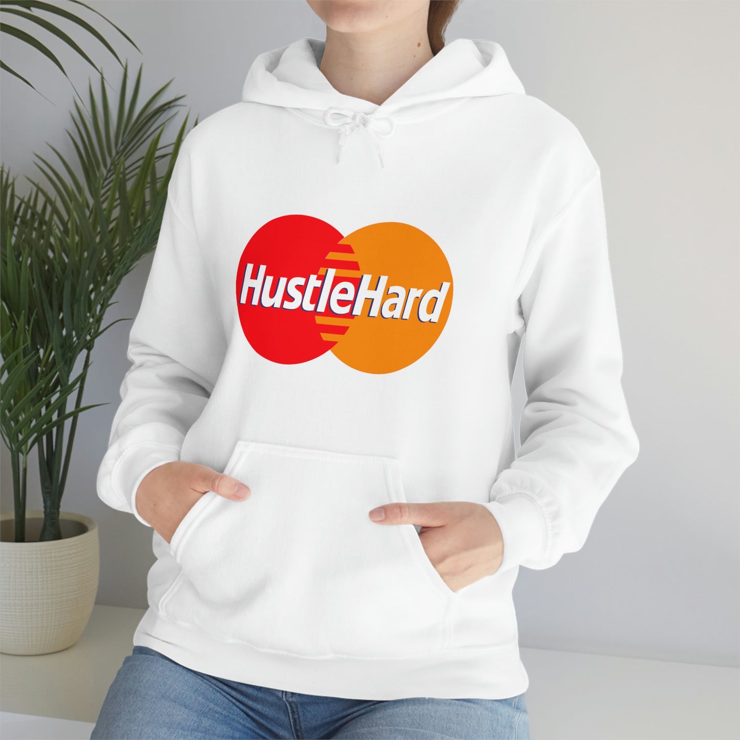 Hustle Hard- Unisex Heavy Blend Hooded Sweatshirt