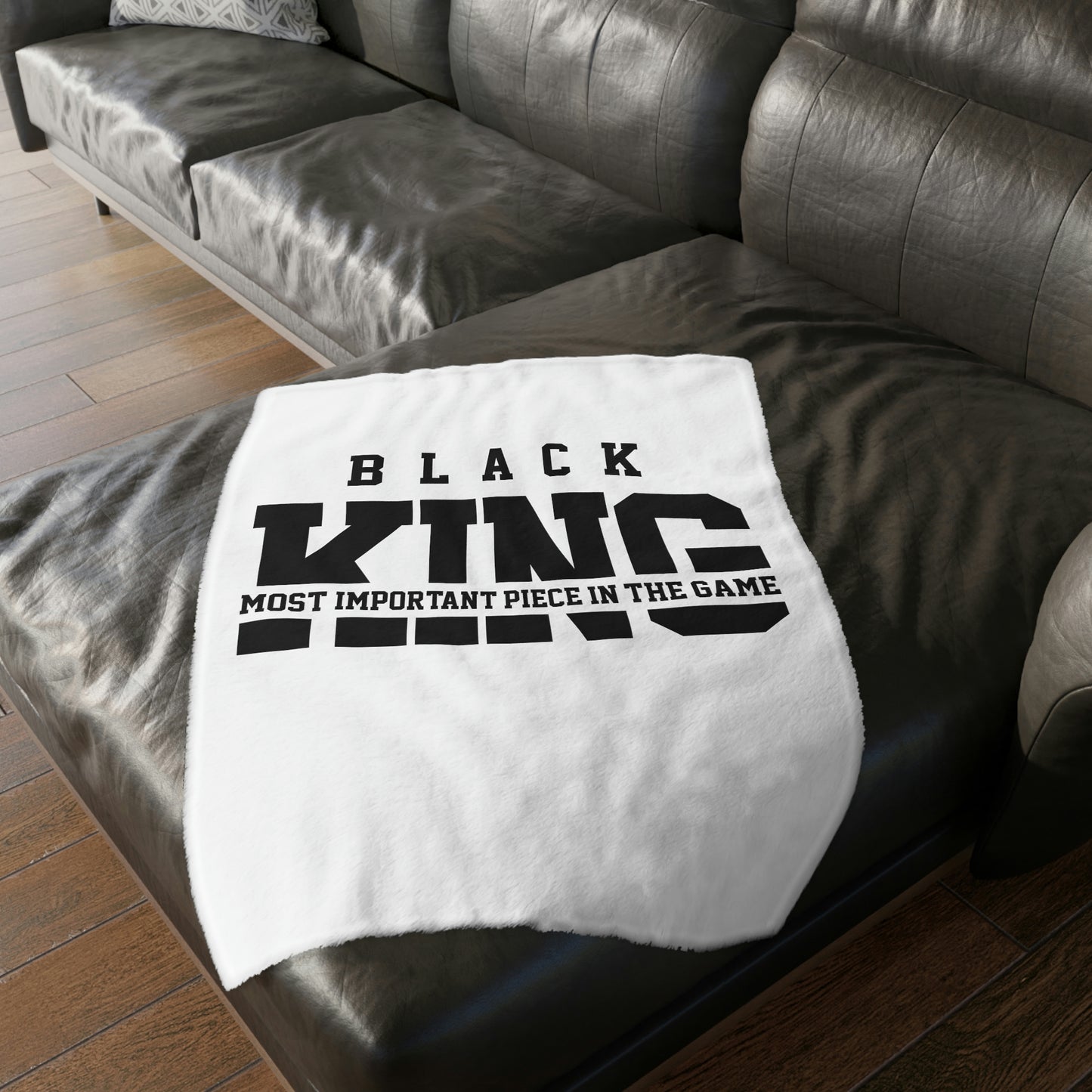 Black Kings-Velveteen Minky Blanket (Two-sided print)