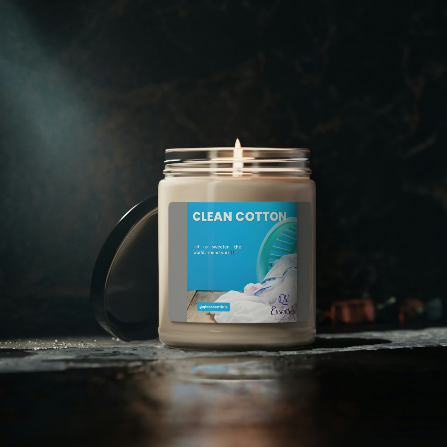 Clean Cotton Scented Soy Candle, 9oz