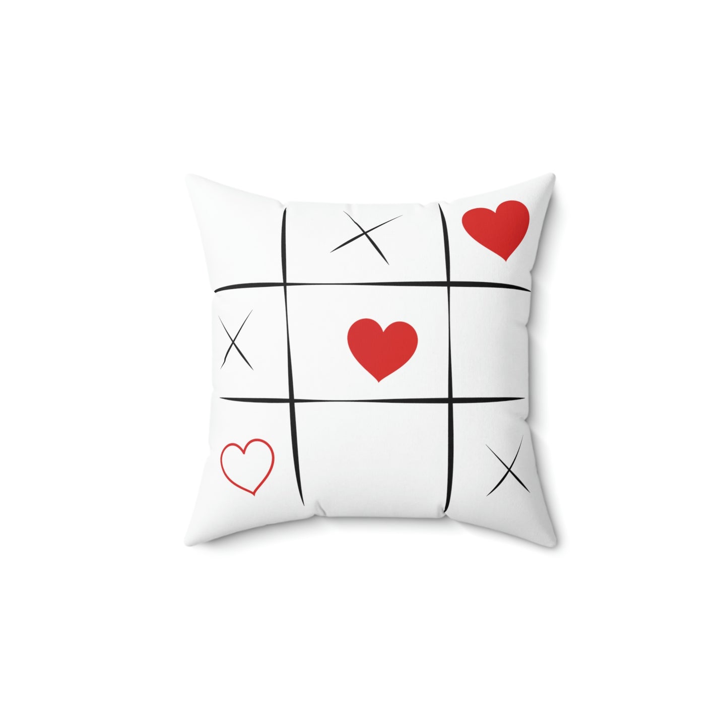 Tic Tac Toe -Spun Polyester Square Pillow